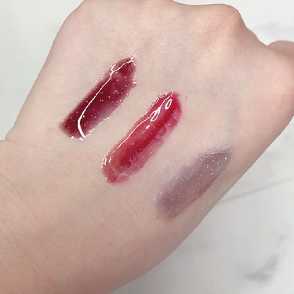 スパークリングツイストルージュ/MAJOLICA MAJORCA/リップグロスを使ったクチコミ（2枚目）