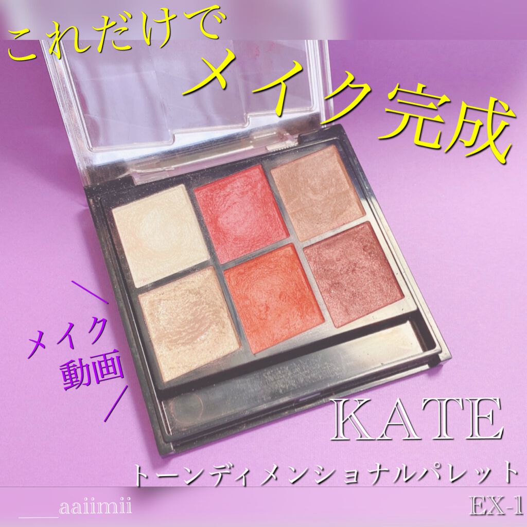 トーンディメンショナルパレット EX-1 レッドブラウン系 / KATE(ケイト) | LIPS