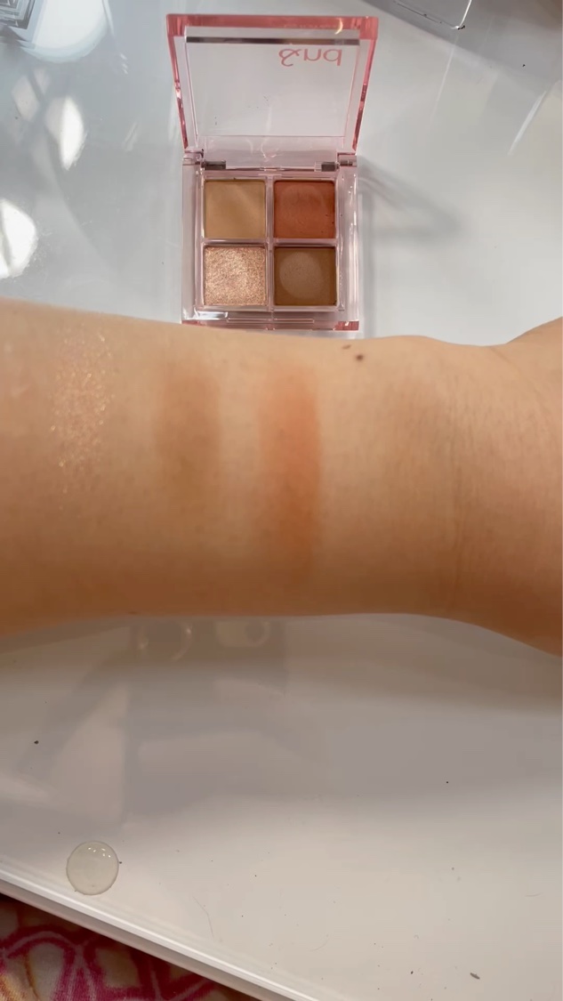 アンドバイロムアンド　メロウアイパレット BR02 アップルシナモン/&nd by rom&nd/アイシャドウパレットを使ったクチコミ（3枚目）