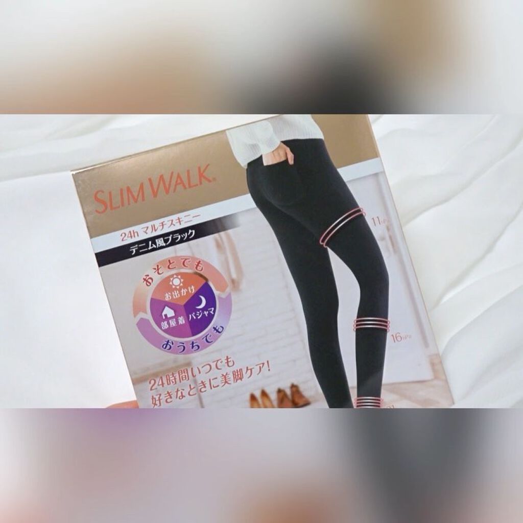 スリムウォーク 24h マルチスキニー デニム風/SLIMWALK/着圧ソックス・レギンスの動画クチコミ3つ目