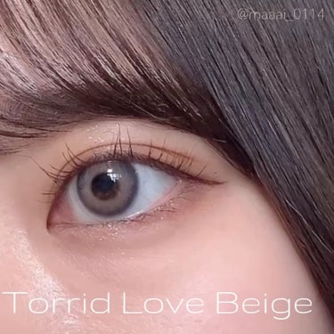 トリッドラブベージュマンスリー (TORRID LOVE BEIGE monthly)/OLOLA/１ヶ月（１MONTH）カラコンの動画クチコミ3つ目