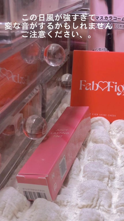 Fab Fig べストエバーシャインチークのクチコミ「これも誕生日で貰った物!
本当に本当に感謝✊🏻💞🙇🏻♀️
と、
この日めっちゃ風が強すぎて変.....」(1枚目)