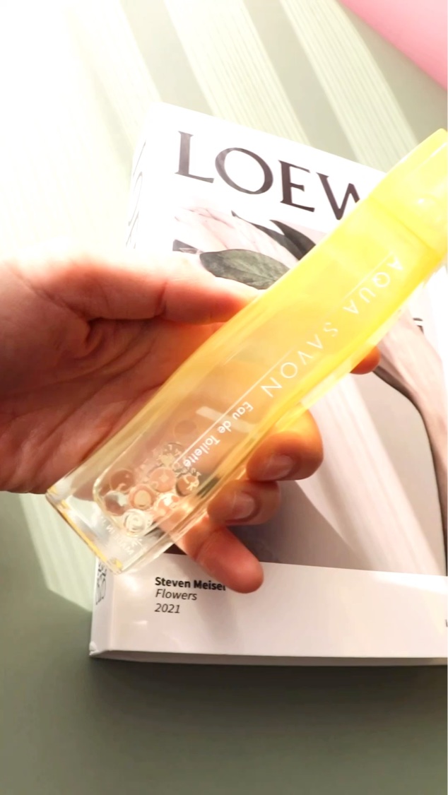 アクア シャボン フレグランスヘアオイル ミモザの香り/アクアシャボン/ヘアオイルの動画クチコミ1つ目