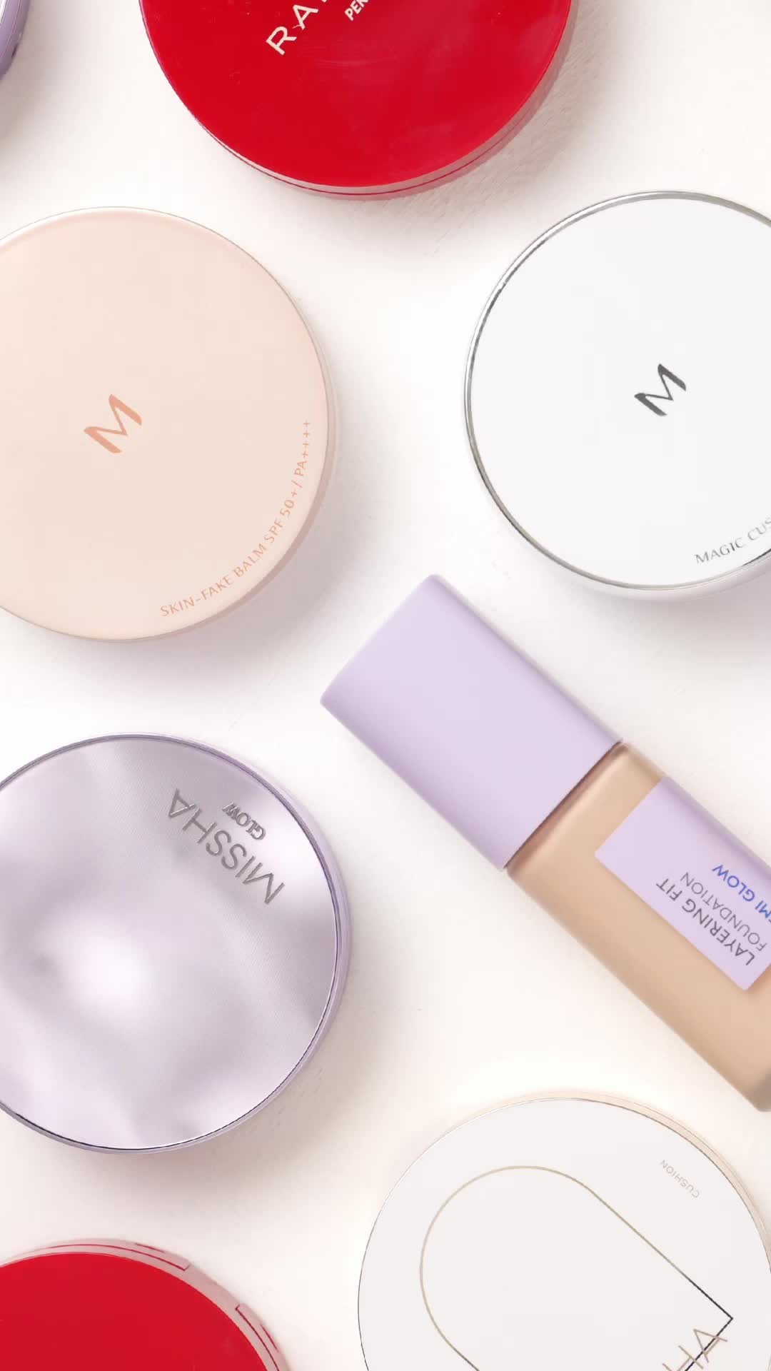 MISSHA JAPAN OFFICIAL《ミシャジャパン公式》のクチコミ「自分の肌やお悩みに合わせて選べる👀
ミシャ ファンデーション 比較✨

今回は、ミシャのイチオ.....」（1枚目）