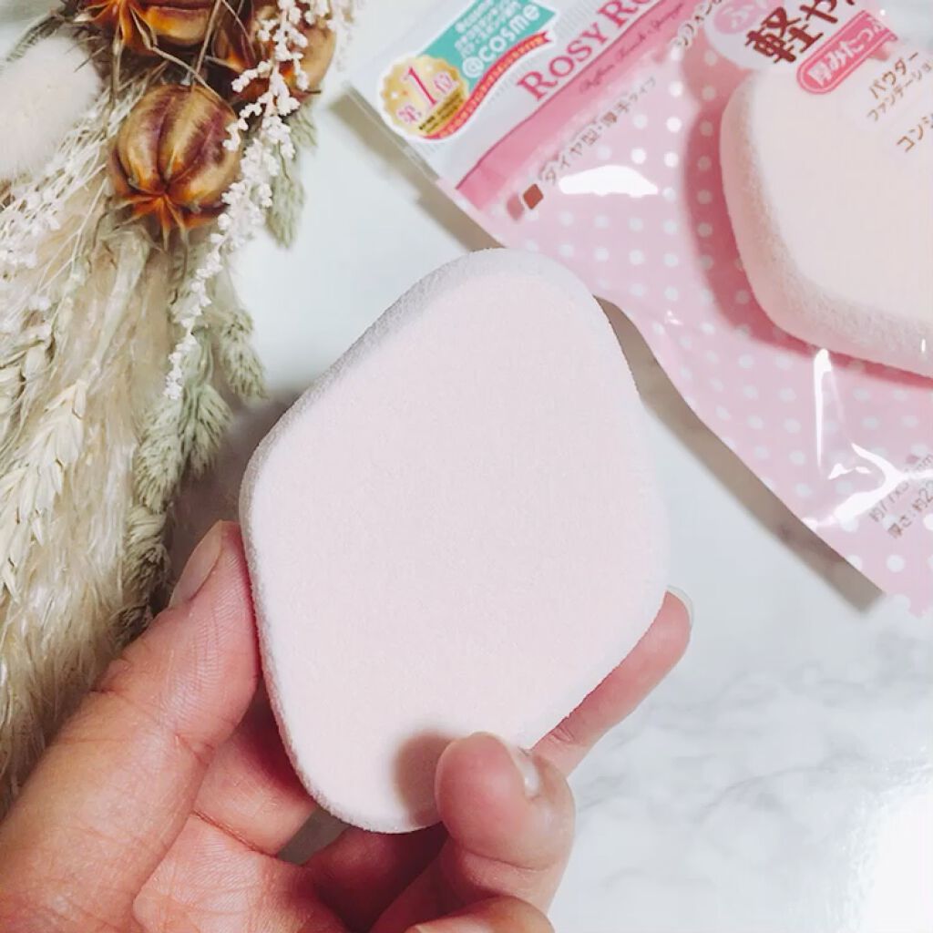 シフォンタッチスポンジN ダイヤ型/ロージーローザ/パフ・スポンジの動画クチコミ4つ目