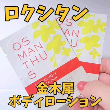 オスマンサス ボディミルク/L'OCCITANE/ボディミルクの人気ショート動画