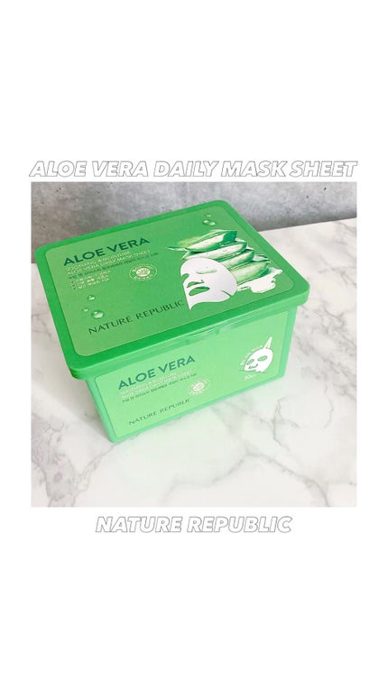 マイルド&モイスチャーアロエデイリーシートマスク/ネイチャーリパブリック/シートマスク・パックの人気ショート動画