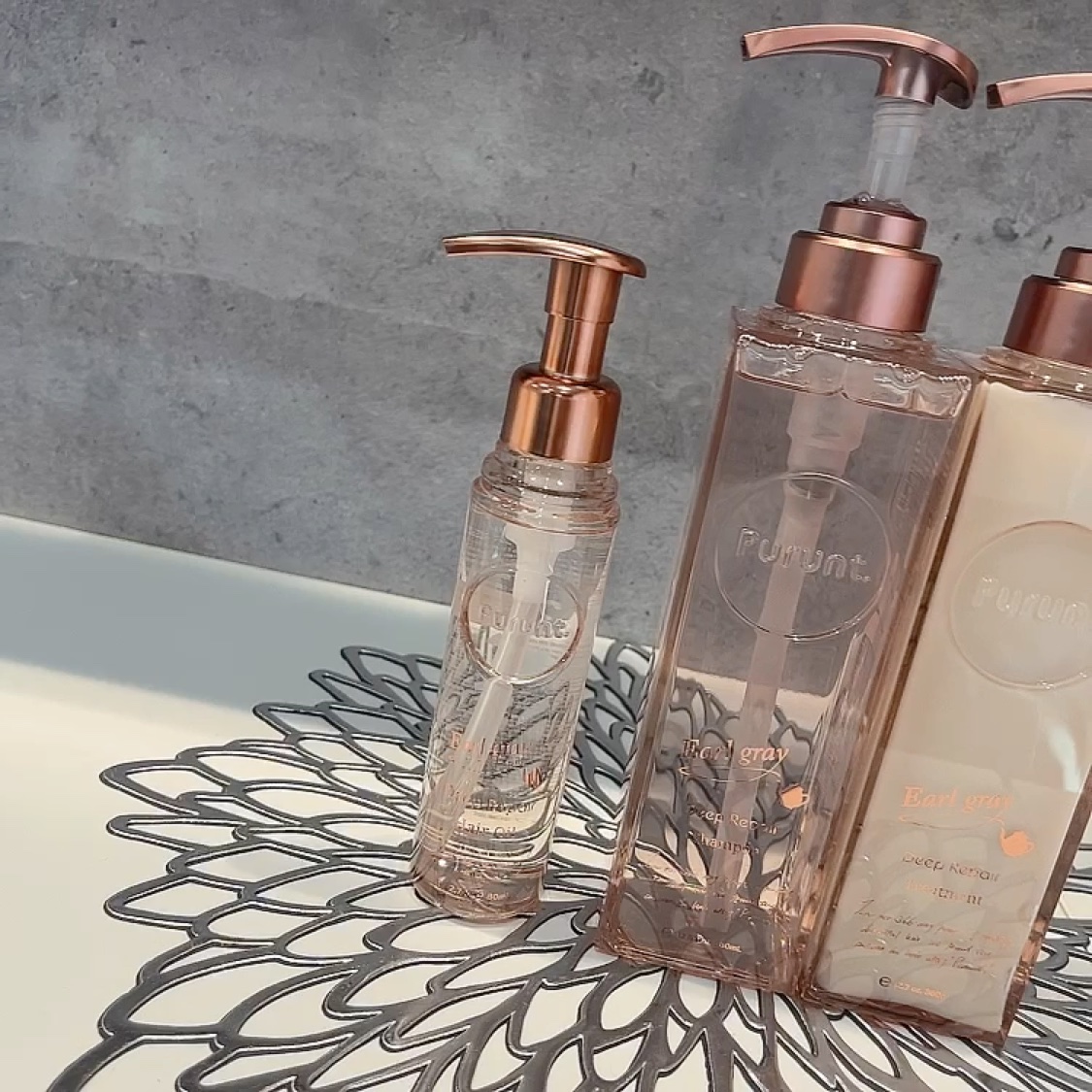 プルント ディープリペアペアセット アールグレイ N/Purunt./市販シャンプーを使ったクチコミ（2枚目）