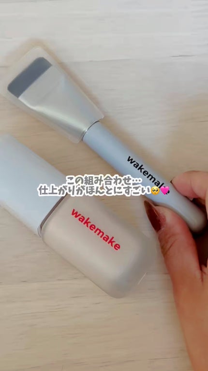 Spatula Wide Foundation Brush/wakemake/メイクブラシの人気ショート動画