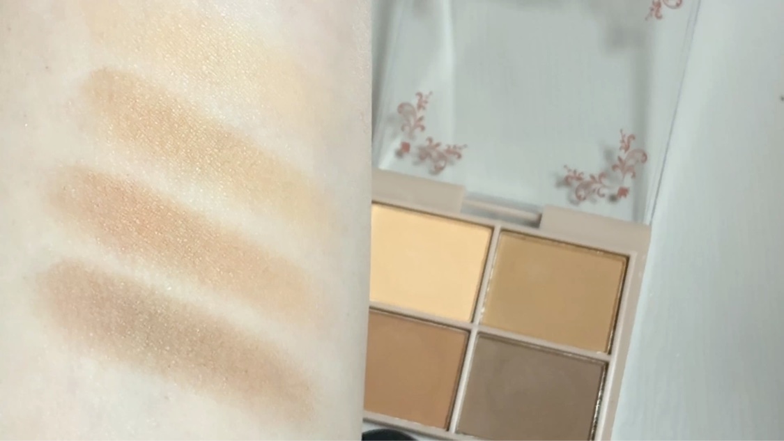 &. Wチャーム アイシャドウマットカラーマルチパレット/DAISO/アイシャドウパレットを使ったクチコミ（3枚目）
