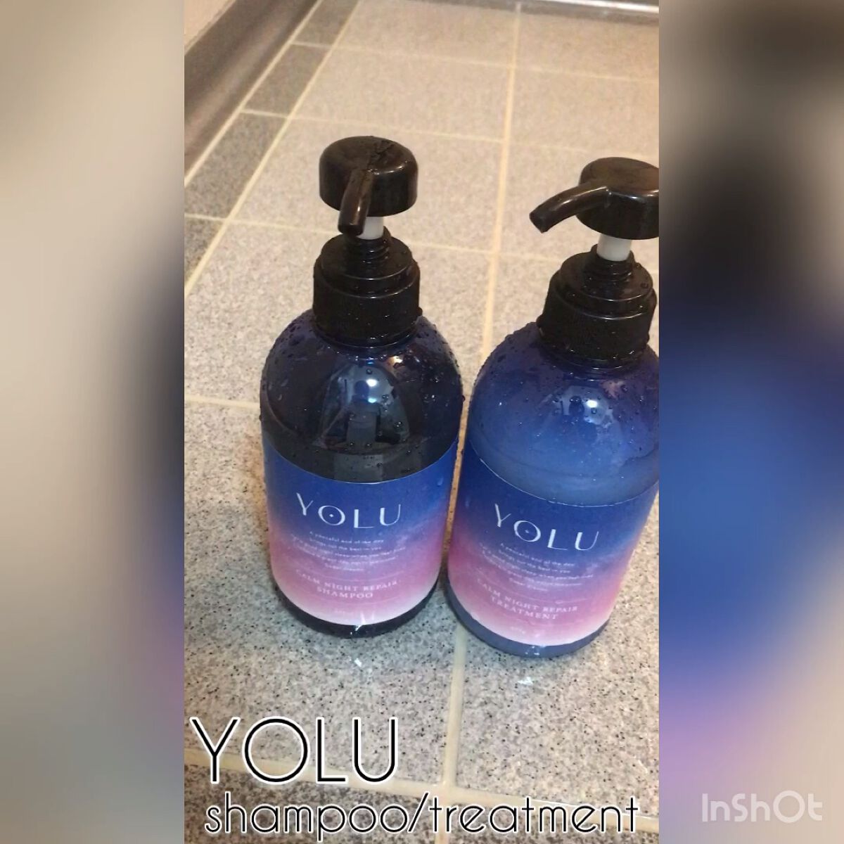 カームナイトリペアシャンプー／トリートメント/YOLU/市販シャンプーの人気ショート動画