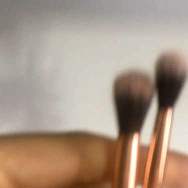 SIXPLUS コーヒー色アイメイクブラシ7本セット/SIXPLUS/メイクブラシを使ったクチコミ（1枚目）