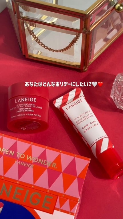 【公式】LANEIGE(ラネージュ) on LIPS 「𝐒𝐖𝐄𝐄𝐓×𝐅𝐑𝐄𝐒𝐇朝と夜で違う香りを楽しみながらリップケア..」(1枚目)