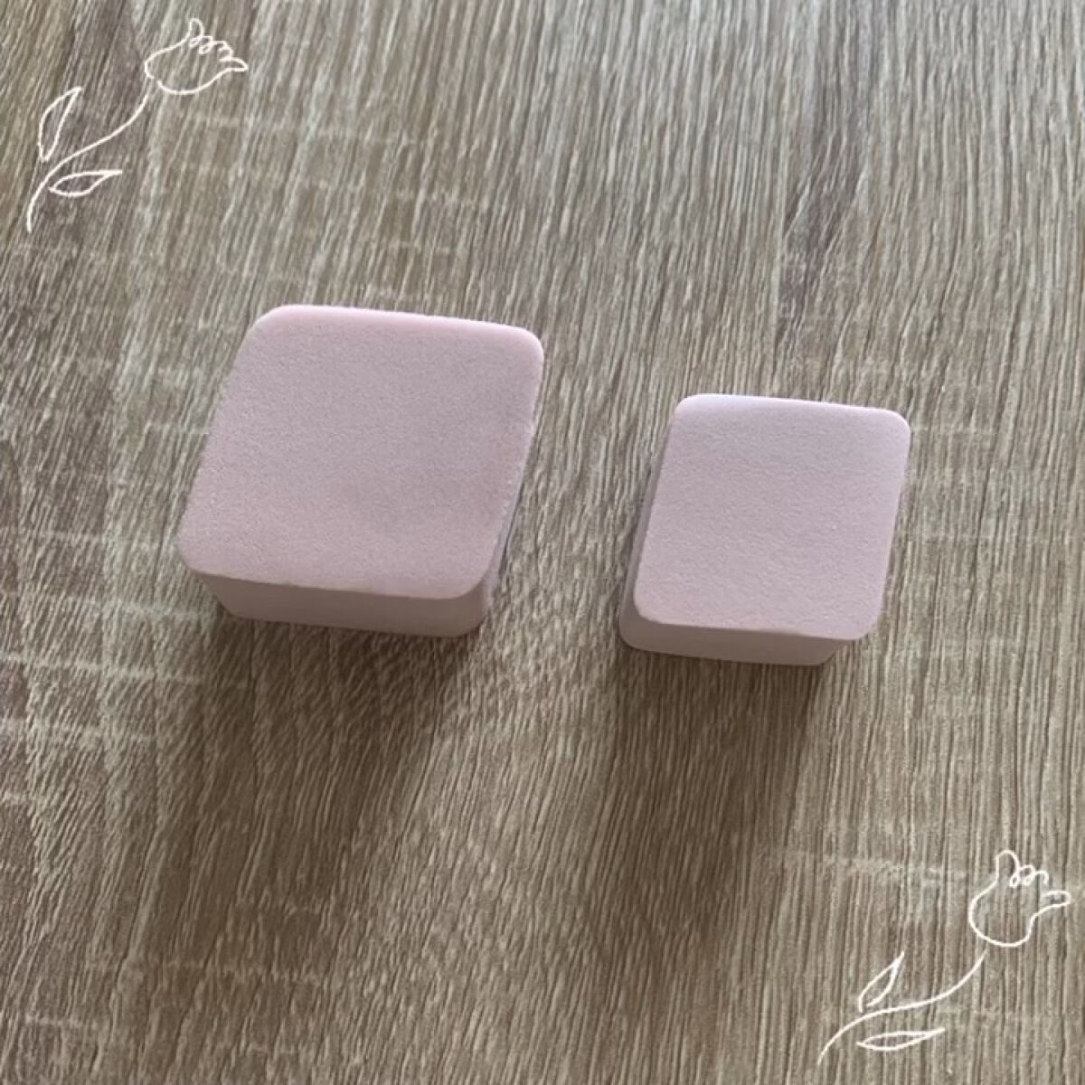 メイクアップスポンジ ダイヤモンド型/DAISO/パフ・スポンジの動画クチコミ5つ目