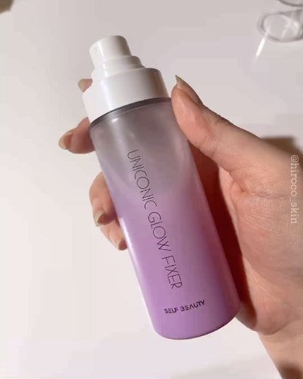 ユニコーン メイクアップグローフィックスミスト/SELF BEAUTY/フィックスミストを使ったクチコミ(3枚目)