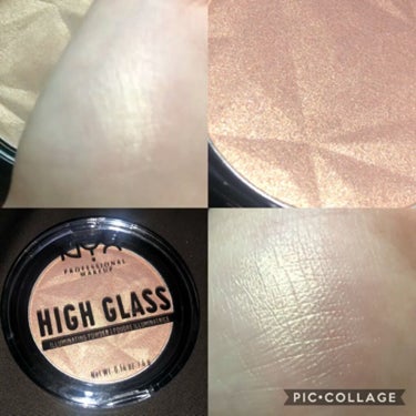 ハイグラス イルミネイティング パウダー/NYX Professional Makeup/ハイライトを使ったクチコミ（1枚目）