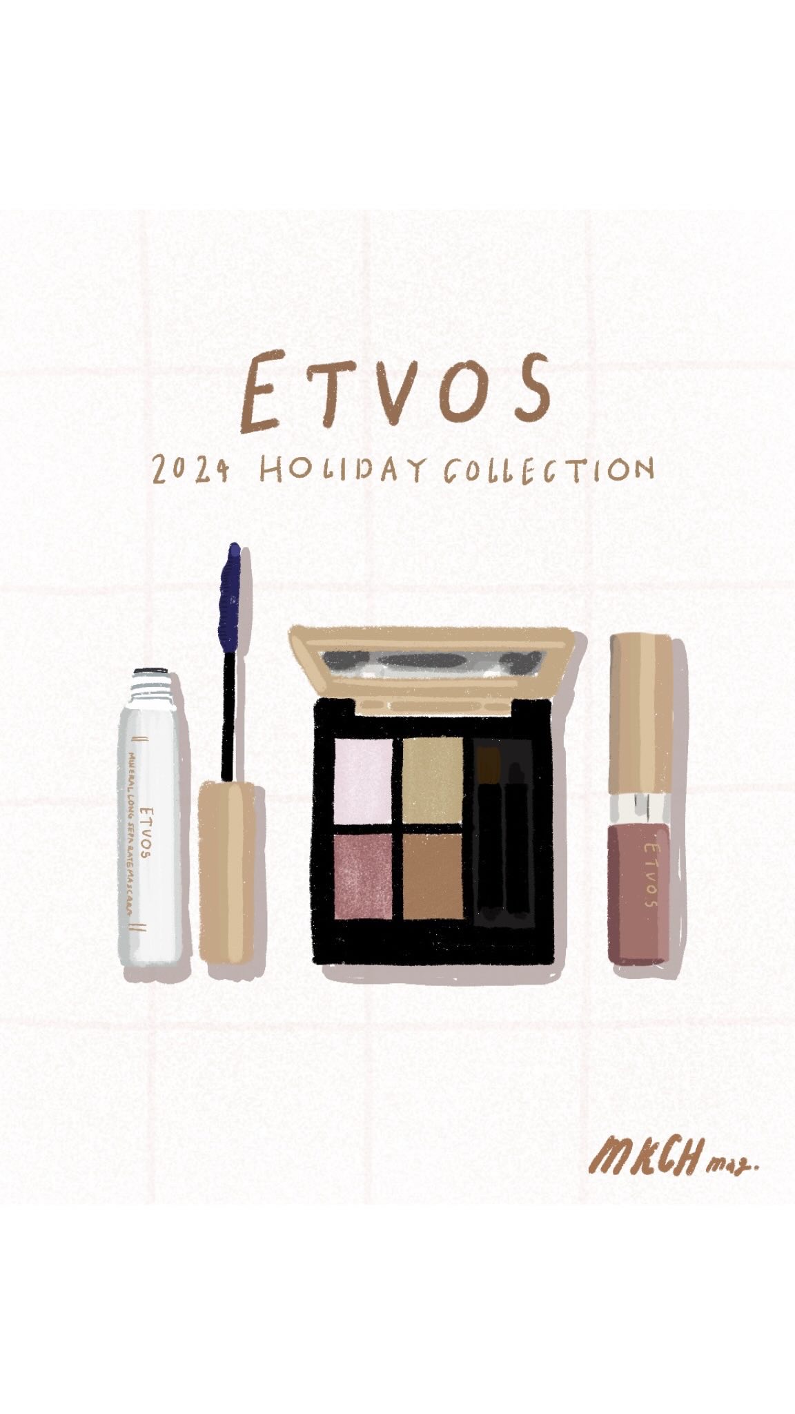 2024 ETVOSホリデーでメイク💄
by365日メイクをかえたいOL👩🏻‍💼
⁡
保存は右下の「...」をタップ！
⁡
ETVOSのホリデーキット、気づいたら公式オンラインでは完売してしまっていたのでホント遅くなってごめんなさい