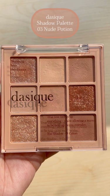 ❀* ❀。. ✿ * ❀ ｡* ❀ ❀ * .❀ ｡ ✿ * ❀ ❀ ｡ ✿ *  。 ° 。 ❀

❁ dasique
Shadow Palette
03 Nude Potion

dasiqueの元