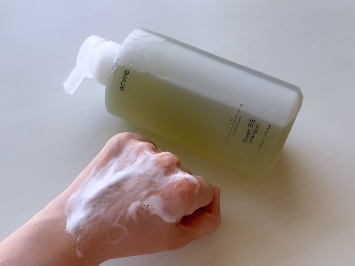 fresh 55 shampoo/arwe/市販シャンプーを使ったクチコミ（3枚目）