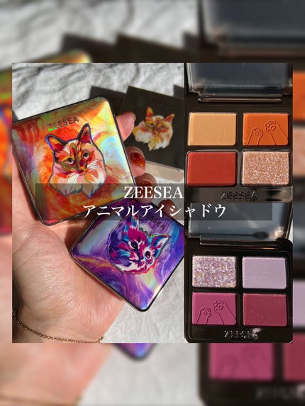 アニマルアイシャドウ(4シェード)/ZEESEA/アイシャドウパレットの人気ショート動画
