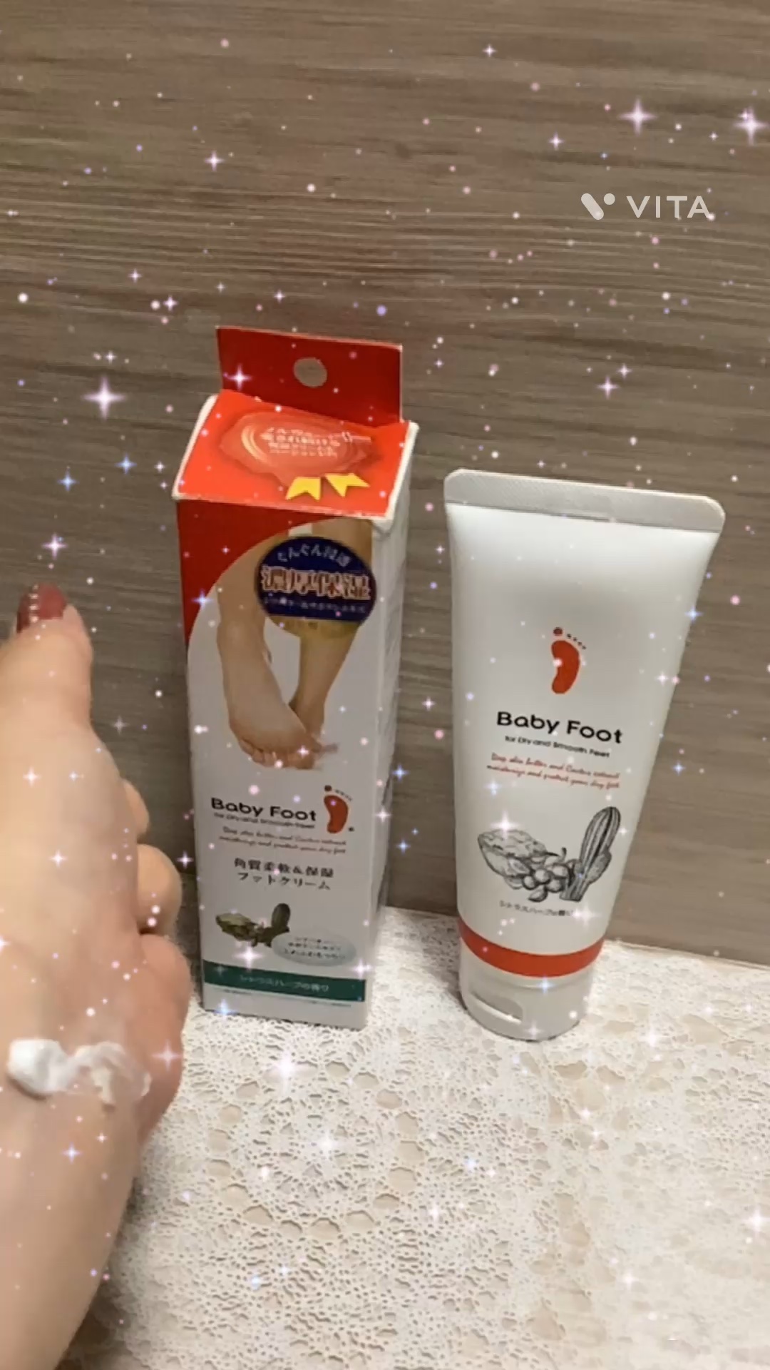 角質柔軟＆保湿フットクリーム/ベビーフット/レッグ・フットケアの動画クチコミ1つ目