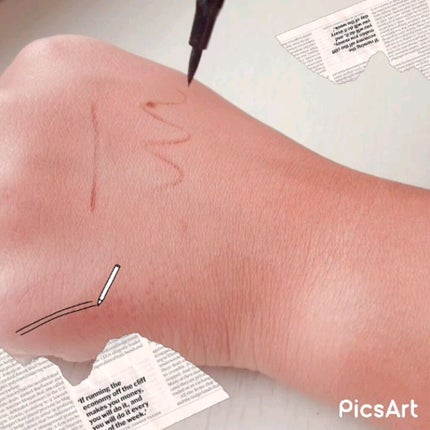 UR GLAM LIQUID EYELINER/U R GLAM/リキッドアイライナーを使ったクチコミ(3枚目)