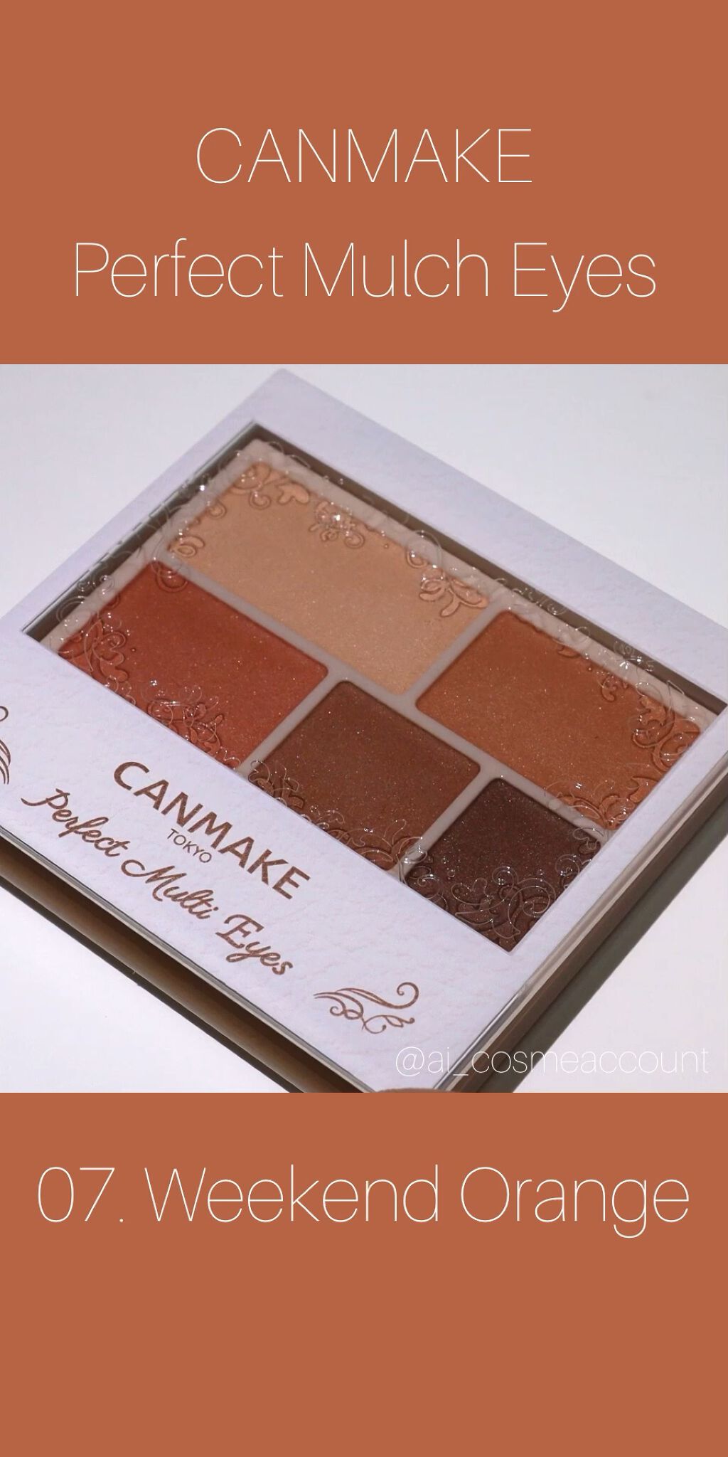 パーフェクトマルチアイズ/キャンメイク/アイシャドウパレットを使ったクチコミ（1枚目）