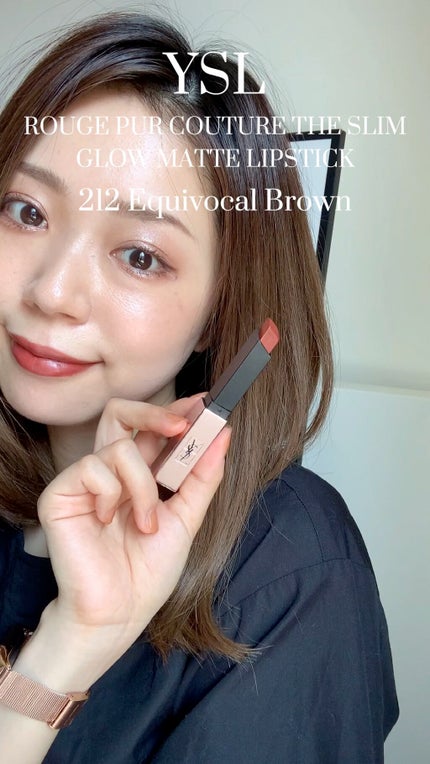 ルージュ ピュールクチュール ザ スリム グロウマット/YVES SAINT LAURENT BEAUTE/口紅の人気ショート動画