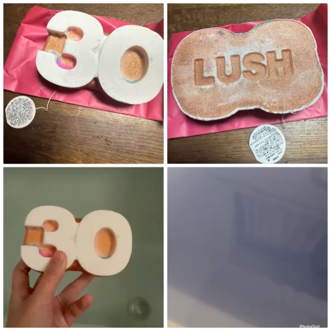 ⟡.· ⎯⎯⎯⎯⎯⎯⎯⎯⎯⎯⎯⎯ ⟡.·


LUSH


セレブレイト30
元値段¥990   半額¥495


LUSHのバスボム(入浴剤)です。30周年の記念に発売されたバスボムです。それが半額セールで495円で購入できました。肌がス