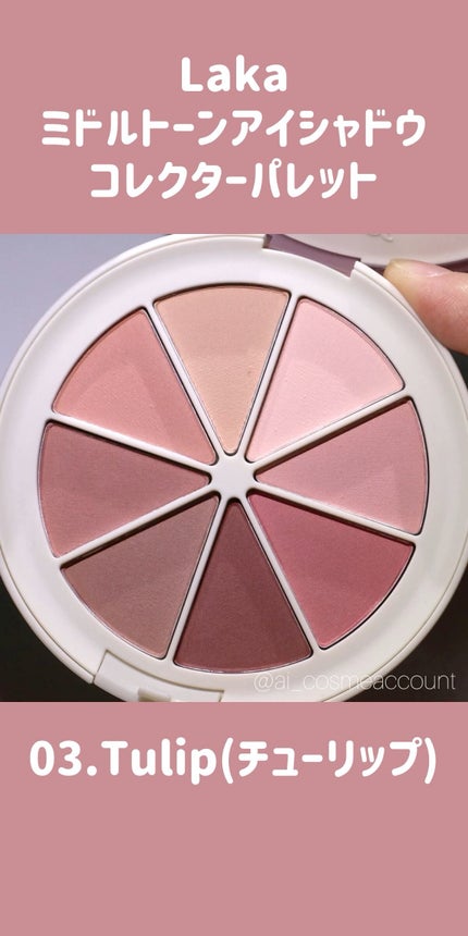 ミドルトーンアイシャドウコレクターパレット/Laka/アイシャドウパレットを使ったクチコミ(1枚目)