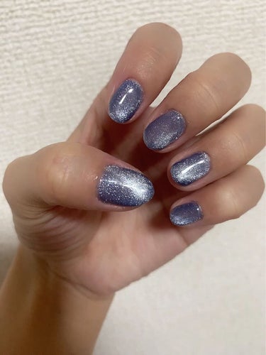 グレースジェル ラブリーカラージェルのクチコミ「ハマってるマグネットネイル💅です❤︎
グレースジェルさんのマグネットが
可愛すぎるので紹介しま.....」（2枚目）