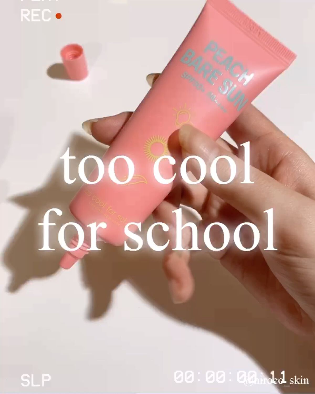 ピーチベアーサン/too cool for school/化粧下地の動画クチコミ1つ目