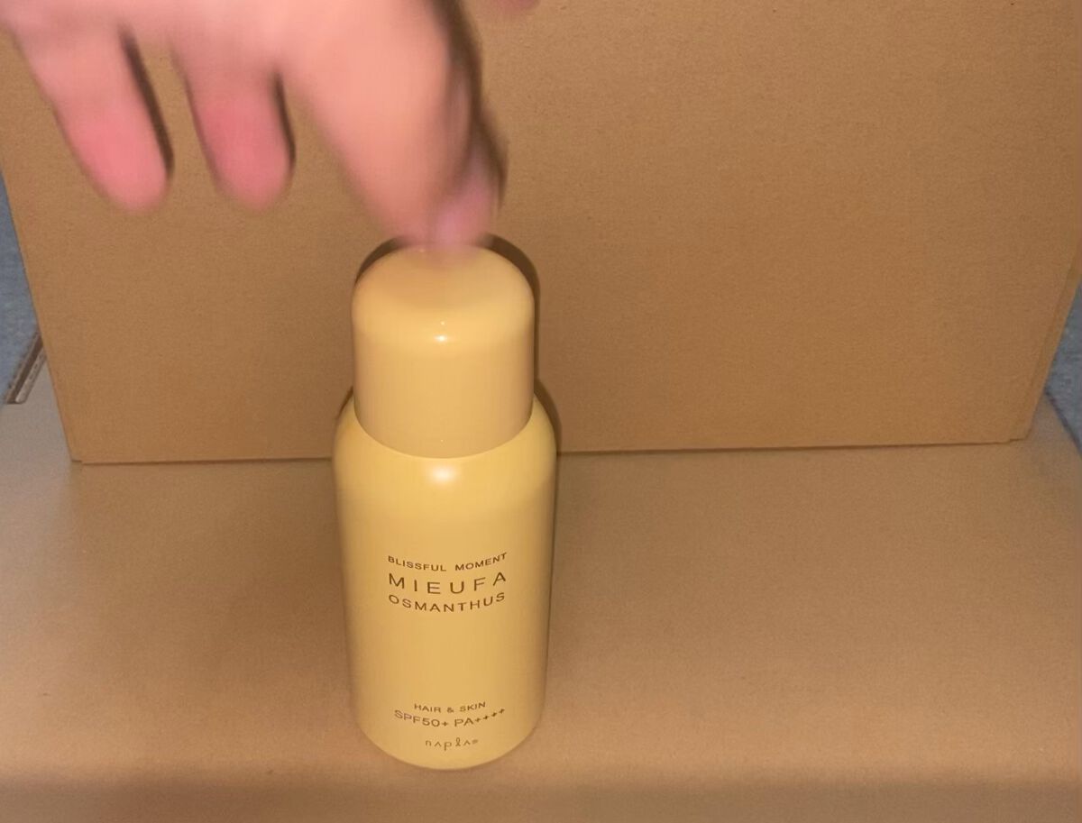 フレグランスUVスプレー オスマンサス/MIEUFA/日焼け止めミスト・スプレーの動画クチコミ4つ目
