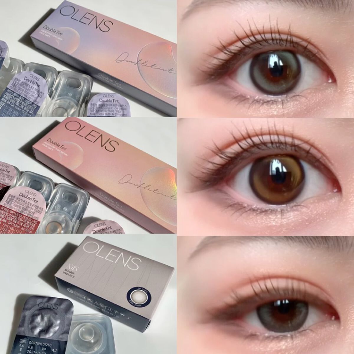 Double Tint 1month/OLENS/カラーコンタクトレンズの動画クチコミ1つ目