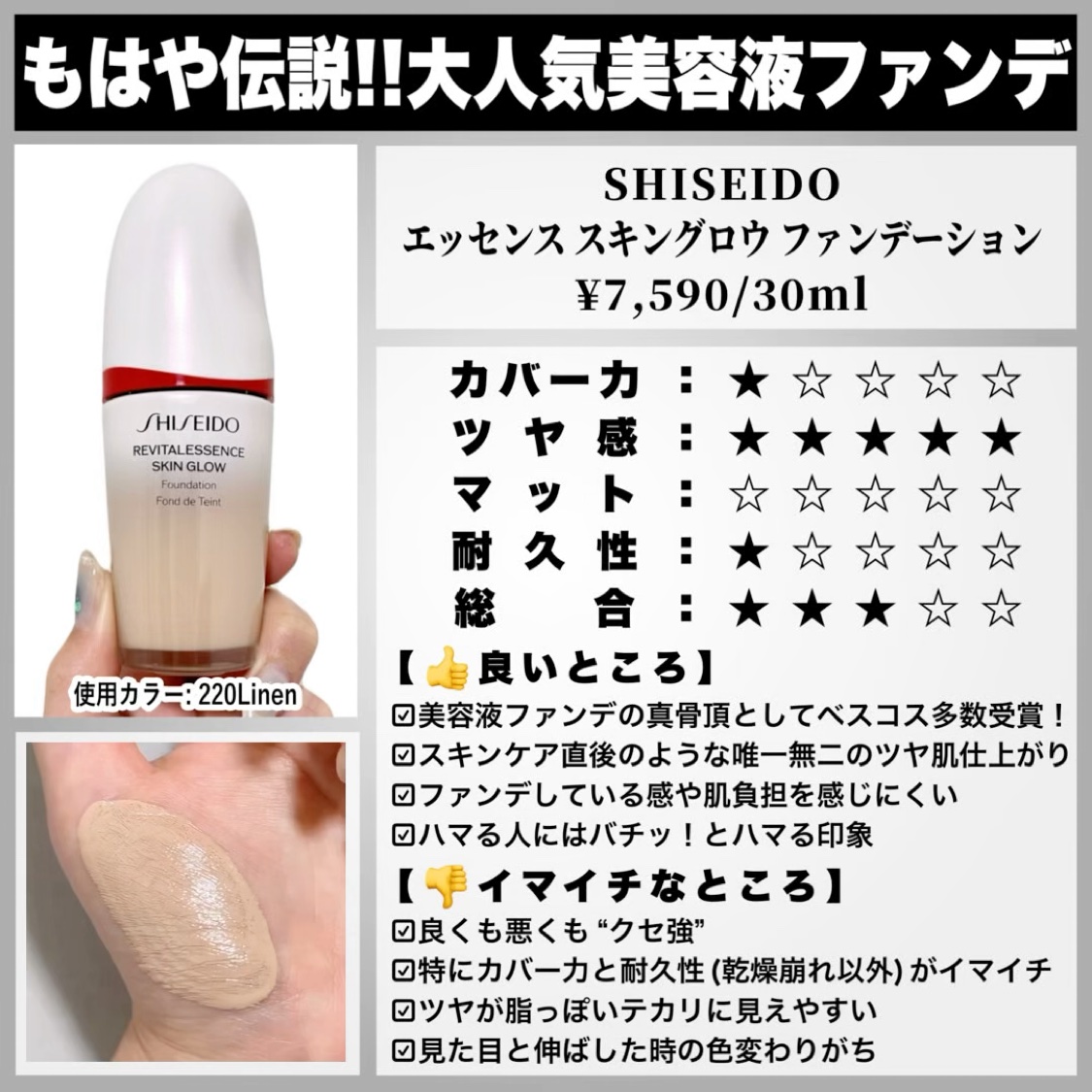 クラリティフロウリクイド/LUNASOL/リキッドファンデーションの動画クチコミ1つ目