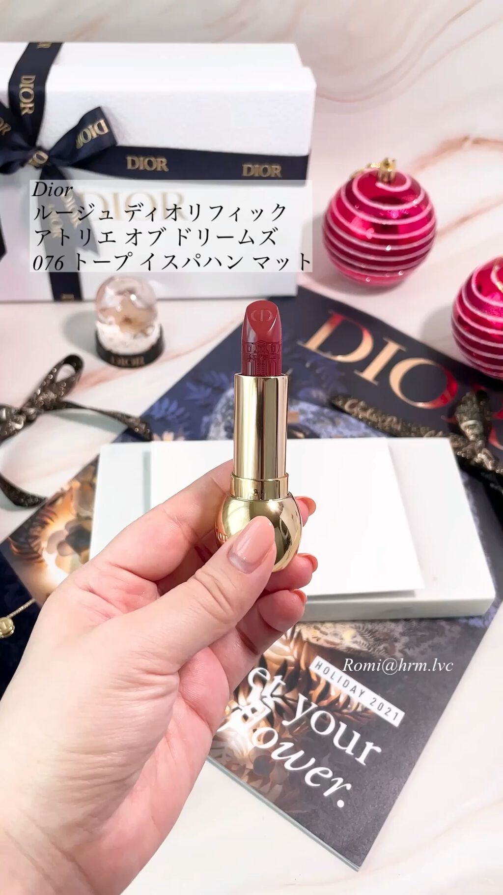 ルージュ ディオリフィック 〈アトリエ オブ ドリームズ〉/Dior/口紅を使ったクチコミ（1枚目）