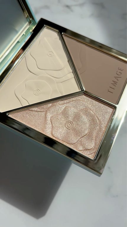 ハイライトシェーディングパレット/TIMAGE/パウダーハイライトを使ったクチコミ(2枚目)