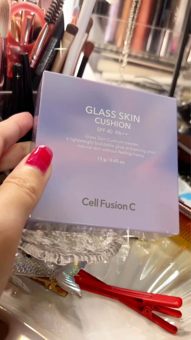 グラススキンクッション/Cell Fusion C(セルフュージョンシー)/クッションファンデーションを使ったクチコミ（1枚目）