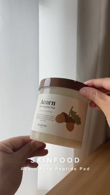 どんぐり ポア ペプチド パッド/SKINFOOD/トナーパッドの人気ショート動画