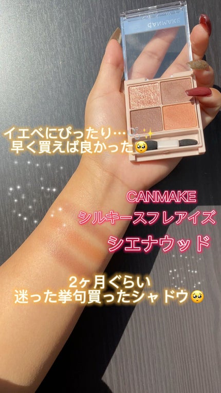 シルキースフレアイズ(マットタイプ)/キャンメイク/アイシャドウパレットの人気ショート動画