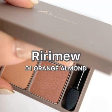 インザミラーアイパレット 01 オレンジアーモンド/Ririmew/アイシャドウパレットを使ったクチコミ（2枚目）