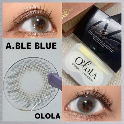 エーブルブルーマンスリー (A.BLE BLUE monthly)/OLOLA/1ヶ月(1MONTH)カラコンを使ったクチコミ(1枚目)
