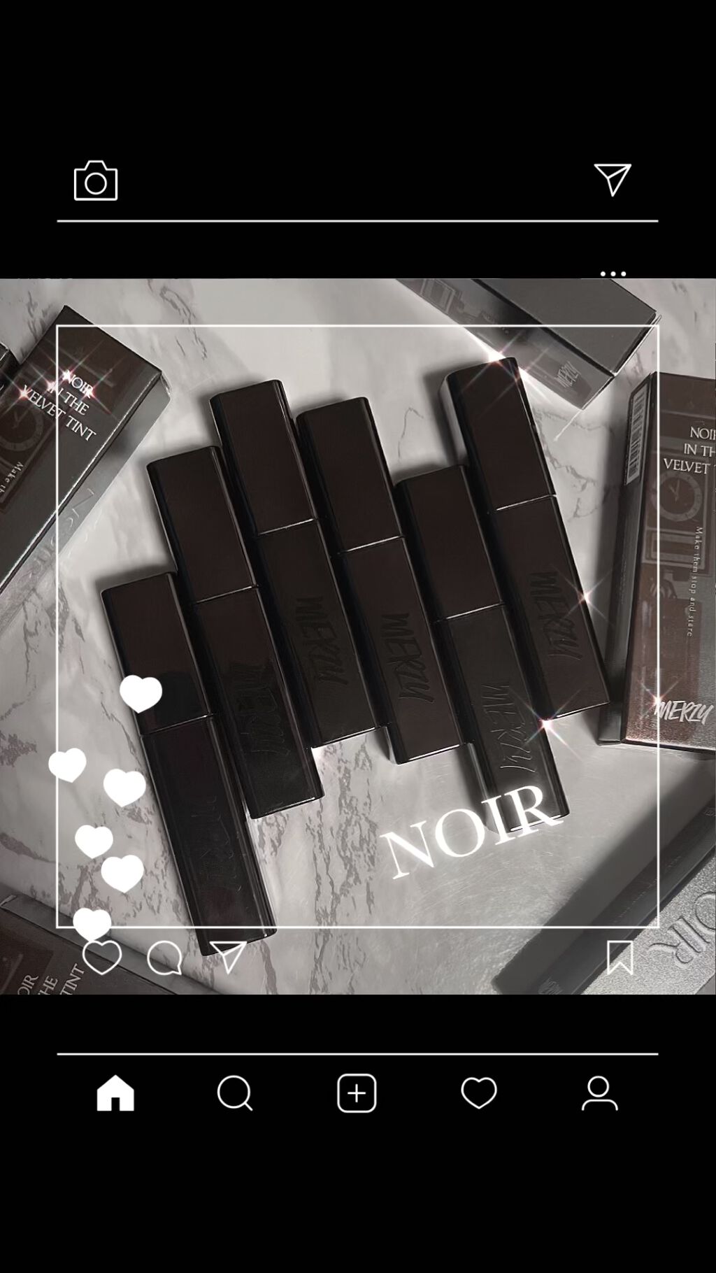 ノワール イン ザ ベルベットティント/MERZY/リップティントを使ったクチコミ（1枚目）