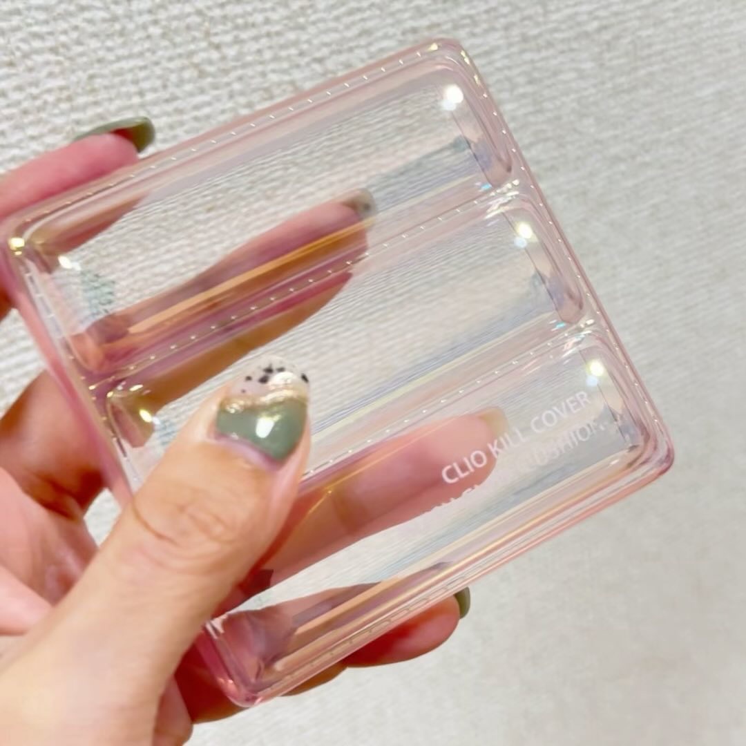 キル カバー メッシュ グロウ クッション 03 LINEN/CLIO/クッションファンデーションを使ったクチコミ（3枚目）