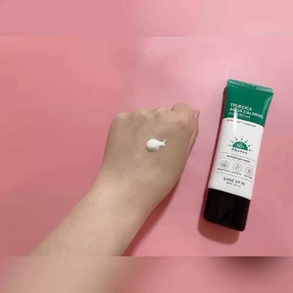 TRUECICA アクアカーミング日焼け止め/SOME BY MI/日焼け止めクリームを使ったクチコミ（3枚目）