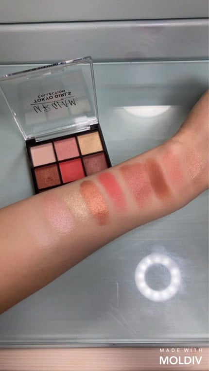 ブルーミングアイカラーパレット (TOKYO GIRLS COLLECTION)/U R GLAM/アイシャドウパレットを使ったクチコミ(3枚目)