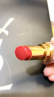 ルージュ ヴォリュプテ シャイン/YVES SAINT LAURENT BEAUTE/口紅を使ったクチコミ（3枚目）