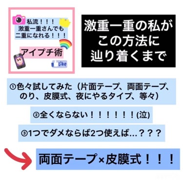 ワンダーアイリッドテープ Extra/D-UP/二重まぶた用アイテムを使ったクチコミ（3枚目）