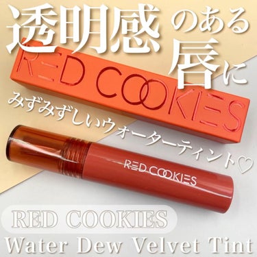 Water Dew Velvet Tint/RED COOKIES/口紅の動画クチコミ1つ目