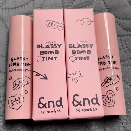 グラッシーボムティント/&nd by rom&nd/リップティントの人気ショート動画